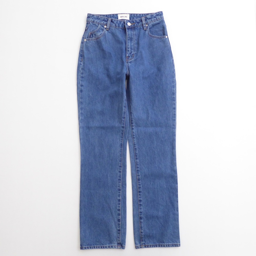 NEW Rolla's Women Jeans Blue High Rise Straight Original Size 27